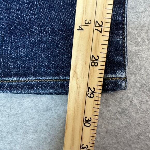Daze Denim Jean SZ 26 Dark Wash Bestie Repreve Lovergirl Mid Rise Roller Stretch - Picture 15 of 16